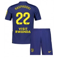 Atletico Madrid Giacomo Raspadori #22 Vonkajší Detský futbalový dres 2025-26 Krátky Rukáv (+ trenírky)